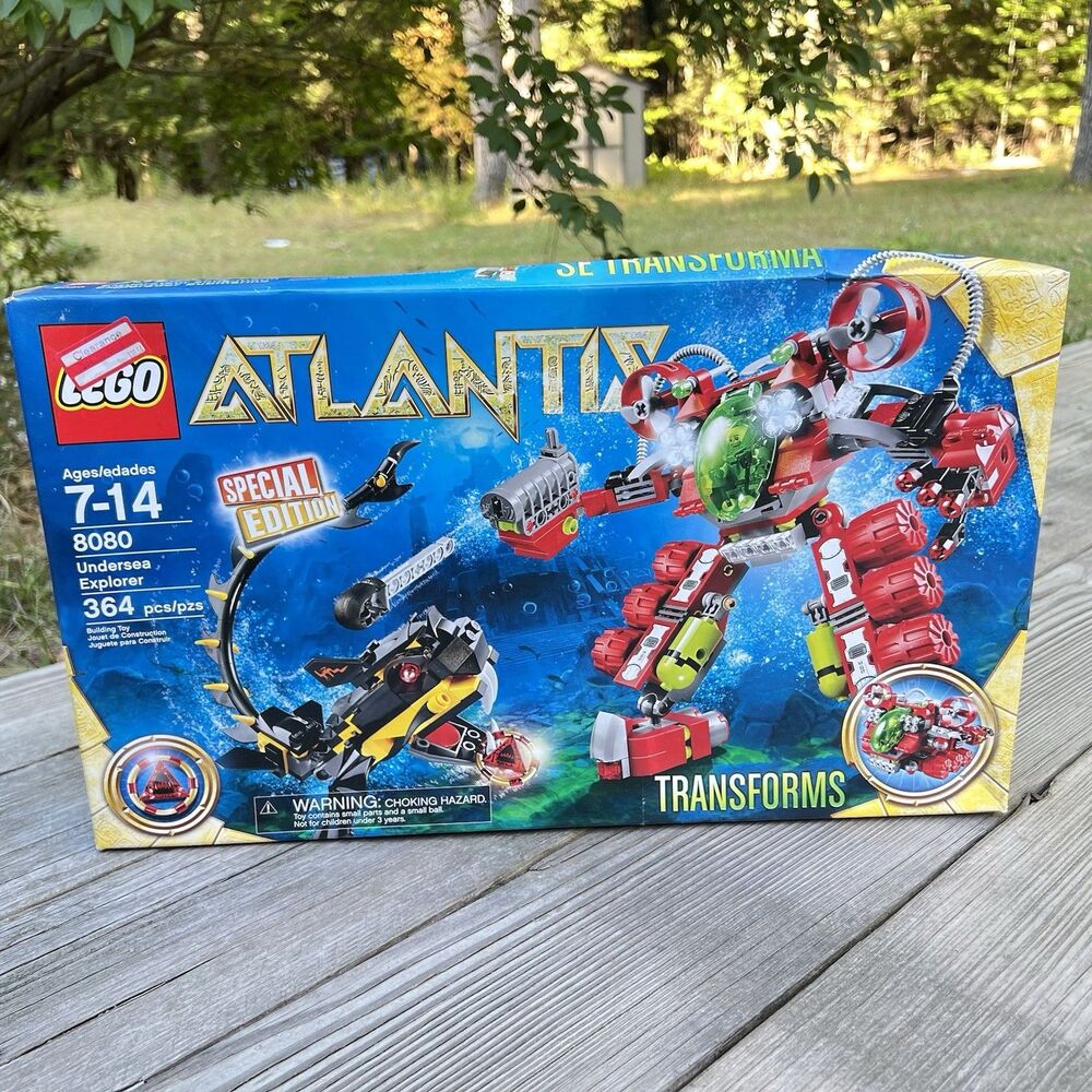 Lego 8080 Atlantis Undersea Explorer Retired 2010 Sealed *Box Wear*